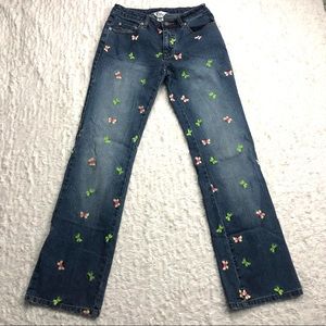 Lilly Pulitzer Embroidered Butterfly 🦋 Jeans Zs 4